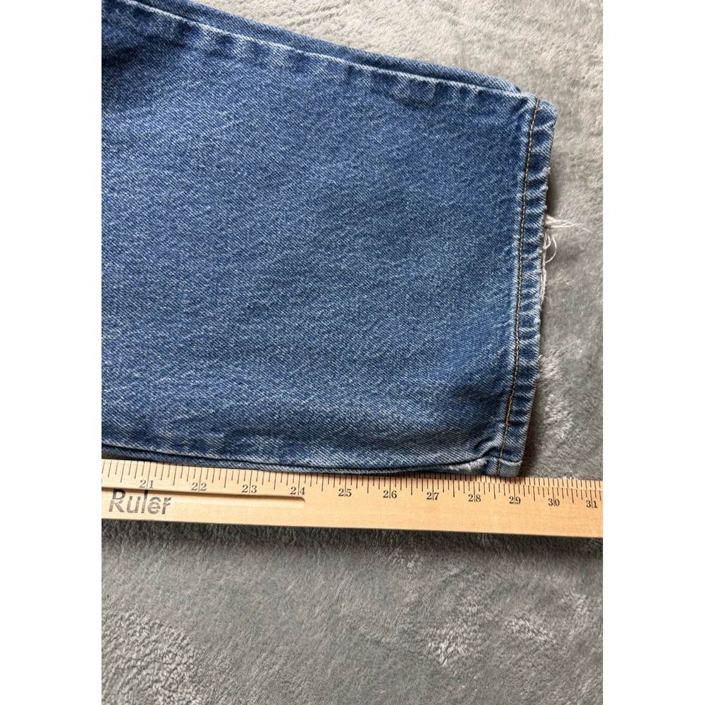 Vtg Levi's 517 USA Boot Cut Jeans 38x29 Distressed Fade - Picture 12 of 16